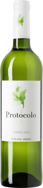 白酒 Dominio de Eguren Protocolo Orgánico 年轻的 2017 I.G.P. Vino de la Tierra de Castilla Castilla la Mancha y Madrid 西班牙 Macabeo, Airén 瓶子 75 cl