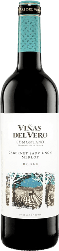4,95 € | Red wine Viñas del Vero Oak D.O. Somontano Aragon Spain Merlot, Cabernet Sauvignon Bottle 75 cl