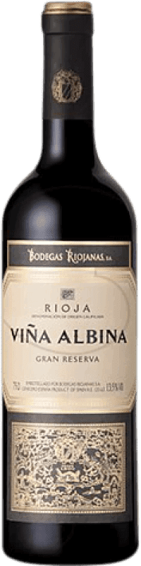 12,95 € Free Shipping | Red wine Bodegas Riojanas Viña Albina Gran Reserva D.O.Ca. Rioja The Rioja Spain Tempranillo, Graciano, Mazuelo, Carignan Bottle 75 cl