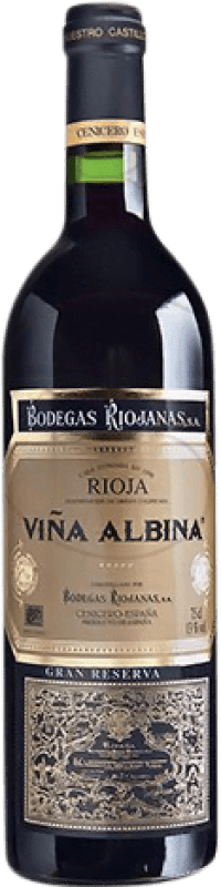 33,95 € Бесплатная доставка | Красное вино Bodegas Riojanas Viña Albina Гранд Резерв D.O.Ca. Rioja бутылка Магнум 1,5 L