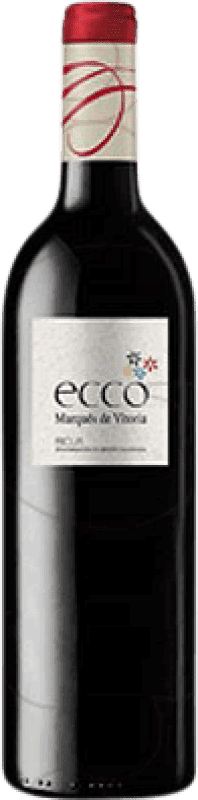 5,95 € Free Shipping | Red wine Marqués de Vitoria Ecco Joven D.O.Ca. Rioja The Rioja Spain Tempranillo Bottle 75 cl