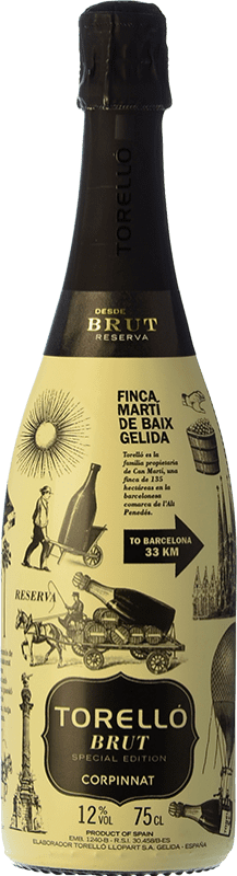 13,95 € | Espumante branco Torelló Edicion Especial Brut Reserva D.O. Cava Catalunha Espanha Macabeo, Xarel·lo, Parellada 75 cl