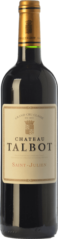 92,95 € Free Shipping | Red wine Château Talbot A.O.C. Bordeaux France Merlot, Cabernet Sauvignon, Petit Verdot Bottle 75 cl