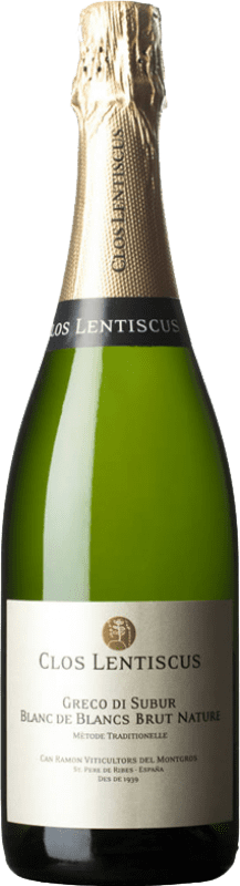 16,95 € | White sparkling Clos Lentiscus Blanc de Blancs Brut Nature Reserva D.O. Penedès Catalonia Spain Malvasía Bottle 75 cl