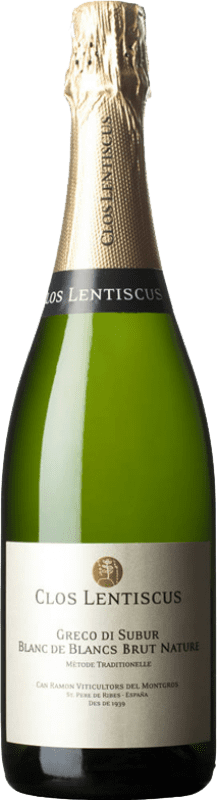 24,95 € Бесплатная доставка | Белое игристое Clos Lentiscus Blanc de Blancs Природа Брута Резерв D.O. Penedès