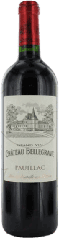 Envío gratis | Vino tinto Château Belgrave Bellegrave Crianza A.O.C. Bordeaux Francia Merlot, Cabernet Sauvignon 75 cl