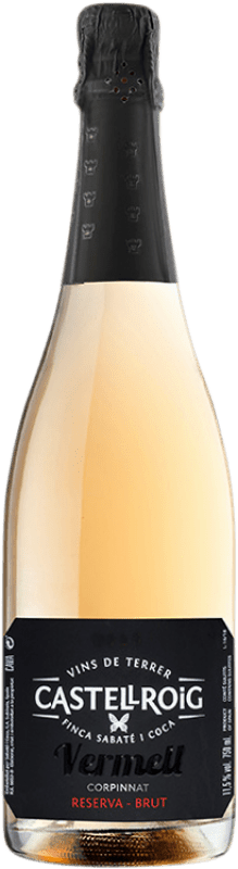 14,95 € | Rosé sparkling Sabaté i Coca Castellroig Rosat Brut Reserva D.O. Cava Catalonia Spain Xarel·lo Bottle 75 cl