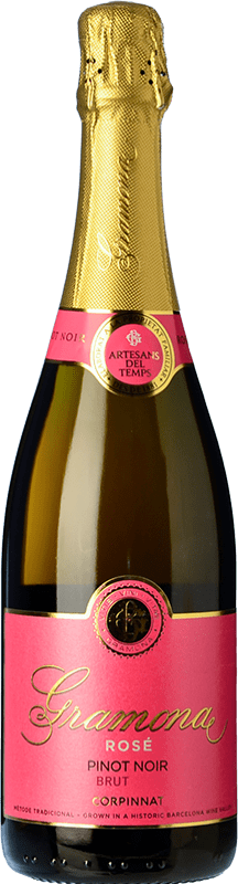 Free Shipping | Rosé sparkling Gramona Rosé Brut Grand Reserve Corpinnat Catalonia Spain Pinot Black 75 cl