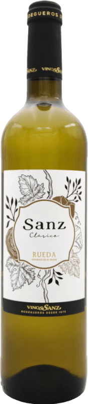 5,95 € | Белое вино Vinos Sanz Clásico Молодой D.O. Rueda Кастилия-Леон Испания Macabeo, Verdejo 75 cl