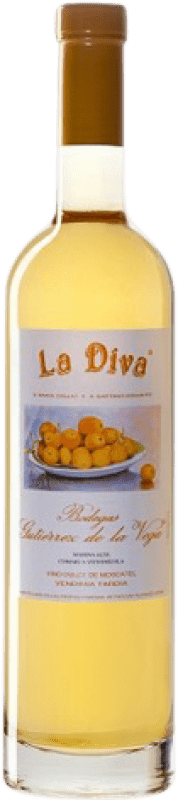 Free Shipping | Fortified wine Gutiérrez de la Vega Casta Diva La Diva D.O. Alicante Levante Spain Muscat Medium Bottle 50 cl