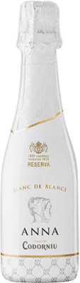 4,95 € | White sparkling Codorníu Anna Blanc de Blancs Brut Reserve D.O. Cava Catalonia Spain Macabeo, Xarel·lo, Chardonnay, Parellada Small Bottle 20 cl
