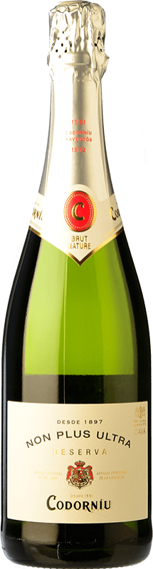 Spedizione Gratuita | Spumante bianco Codorníu Non Plus Ultra Brut Nature Riserva D.O. Cava Catalogna Spagna Macabeo, Xarel·lo, Chardonnay, Parellada 75 cl