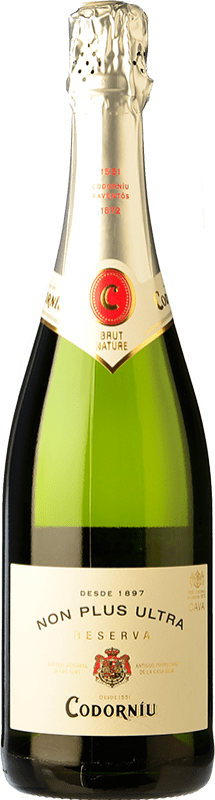 Бесплатная доставка | Белое игристое вино Codorníu N.P.U. Non Plus Ultra Brut Nature — Брют Натюр Резерва D.O. Cava Каталония Испания Macabeo — Макабео, Xarel·lo — Шарелло, Chardonnay — Шардоне, Parellada — Парельяда 75 cl