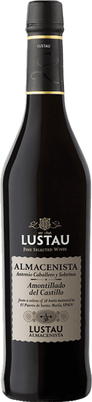 38,95 € Kostenloser Versand | Verstärkter Wein Lustau Almacenista Antonio Caballero y Sobrinos Amontillado del Castillo D.O. Jerez-Xérès-Sherry Medium Flasche 50 cl