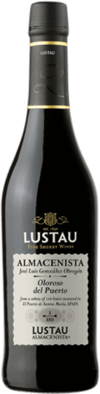 33,95 € Kostenloser Versand | Verstärkter Wein Lustau Almacenista José Luis González Obregón Oloroso del Puerto D.O. Jerez-Xérès-Sherry Medium Flasche 50 cl