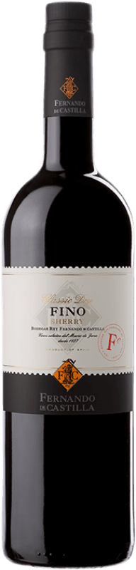 14,95 € | 强化酒 Fernando de Castilla Classic Dry Fino D.O. Jerez-Xérès-Sherry Andalucía y Extremadura 西班牙 Palomino Fino 75 cl