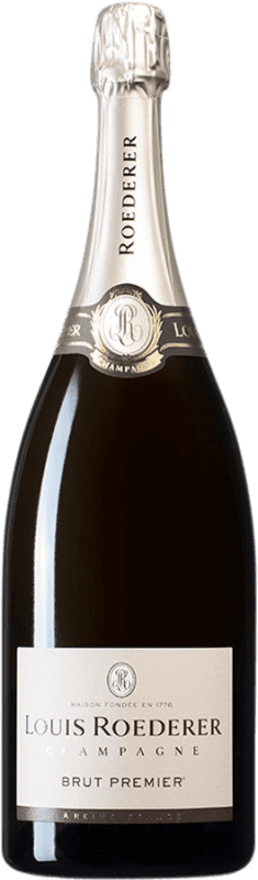99,95 € | Espumante branco Louis Roederer Brut Grande Reserva A.O.C. Champagne França Pinot Preto, Chardonnay, Pinot Meunier Garrafa Magnum 1,5 L