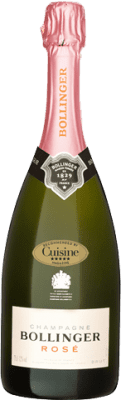 Free Shipping | Rosé sparkling Bollinger Rosé Brut Grand Reserve A.O.C. Champagne Champagne France Pinot Black, Chardonnay, Pinot Meunier 75 cl