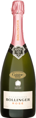 免费送货 | 玫瑰气泡酒 Bollinger Rosé 香槟 大储备 A.O.C. Champagne 香槟酒 法国 Pinot Black, Chardonnay, Pinot Meunier 75 cl