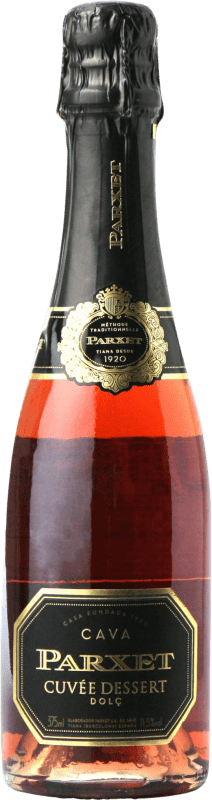 7,95 € | Rosé Sekt Parxet Dessert Dulce — Lieblich Cuvée D.O. Cava Katalonien Spanien Pinot Noir — Spätburgunder Halbflasche 37 cl