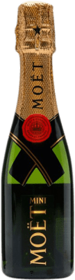 17,95 € | Espumante branco Moët & Chandon Imperial Brut Grande Reserva A.O.C. Champagne França Pinot Preto, Chardonnay, Pinot Meunier Garrafa Pequena 20 cl