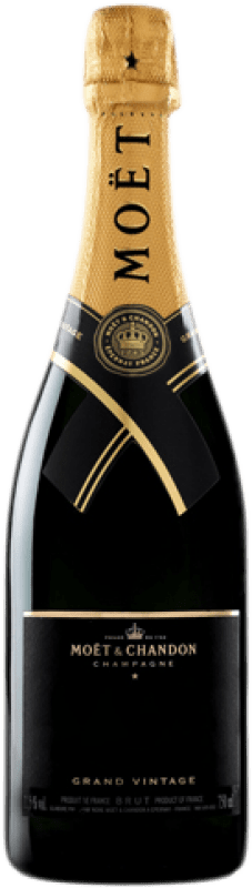 93,95 € Бесплатная доставка | Белое игристое Moët & Chandon Grand Vintage брют Гранд Резерв A.O.C. Champagne