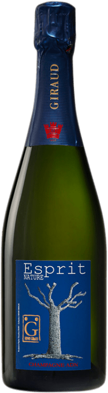 Free Shipping | White sparkling Henri Giraud Esprit Brut Nature Grand Reserve A.O.C. Champagne France Pinot Black, Chardonnay 75 cl