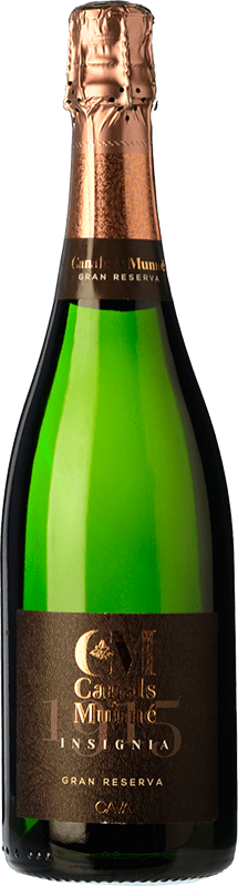 Envoi gratuit | Blanc mousseux Canals & Munné Insignia Brut Grande Réserve D.O. Cava Catalogne Espagne Macabeo, Xarel·lo, Parellada 75 cl