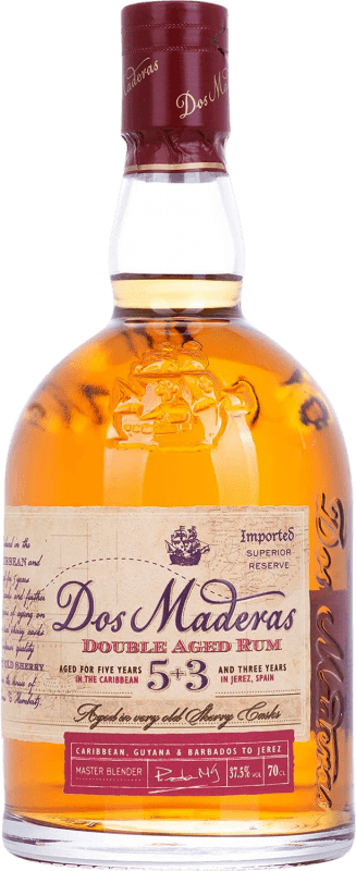 Envío gratis | Ron Williams & Humbert Dos Maderas 5+3 Añejo España 70 cl