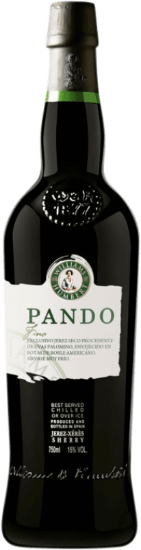 免费送货 | 强化酒 Williams & Humbert Pando Fino D.O. Jerez-Xérès-Sherry Andalucía y Extremadura 西班牙 Palomino Fino 75 cl