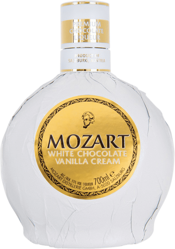 Spedizione Gratuita | Crema di Liquore Suntory Mozart Austria 70 cl White Chocolate — Cioccolato Bianco, Vanilla — Vaniglia