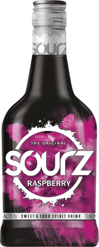 Kostenloser Versand | Liköre Suntory Sourz Raspberry Großbritannien 70 cl