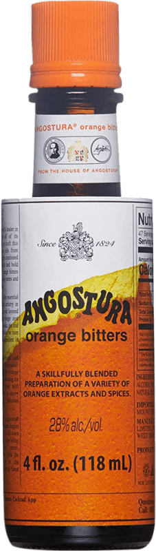 Envio grátis | Licores Angostura Orange Trinidad e Tobago Garrafa Miniatura 10 cl