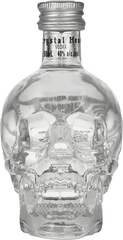 11,95 € Envio grátis | Vodca Brockmans Crystal Head Garrafa Miniatura 5 cl