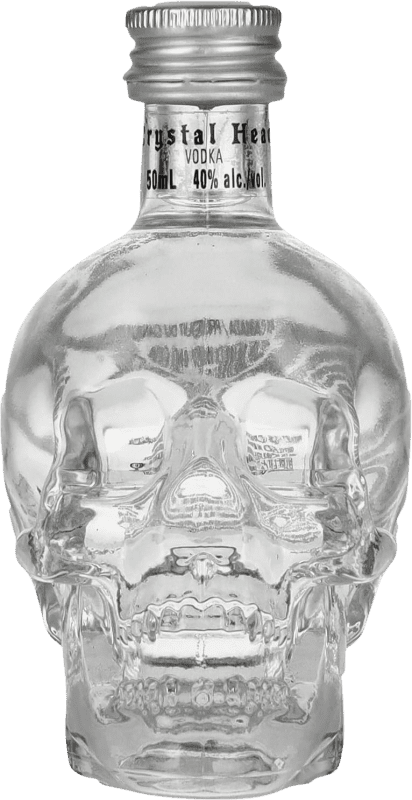 15,95 € Kostenloser Versand | Wodka Brockmans Crystal Head Calavera — Schädel Miniaturflasche 5 cl