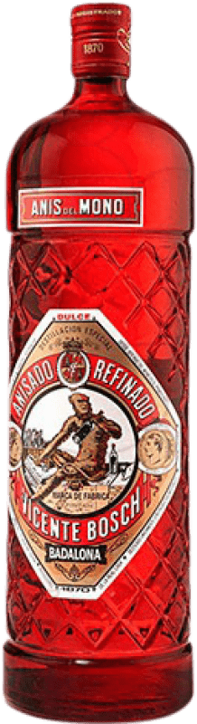 15,95 € | Anisado Anís del Mono Edición Botella Roja Dulce España Botella Magnum 1,5 L