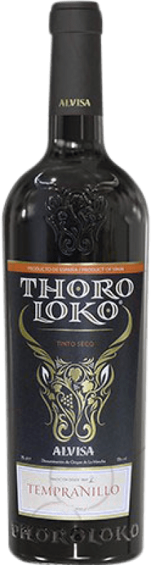 Envío gratis | Vino tinto Alvisa Thoro Loko D.O. La Mancha Castilla la Mancha y Madrid España Tempranillo 75 cl