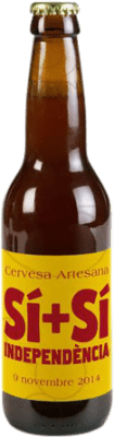 Free Shipping | Beer Apats Si + Si Independencia Spain One-Third Bottle 33 cl