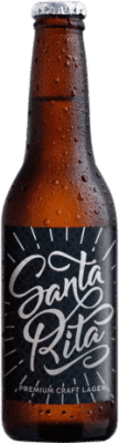 1,95 € Free Shipping | Beer Barcelona Beer Santa Rita Lager Spain Botellín Tercio 33 cl