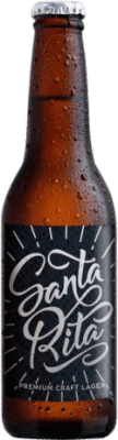 Spedizione Gratuita | Birra Barcelona Beer Santa Rita Lager Spagna Bottiglia Terzo 33 cl