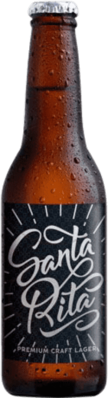 Free Shipping | Beer Barcelona Beer Santa Rita Lager Spain One-Third Bottle 33 cl