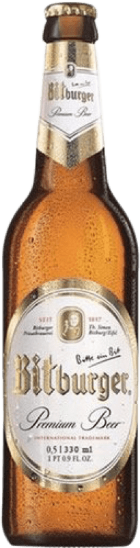 Envio grátis | Cerveja Bitburger Alemanha Garrafa Terço 33 cl