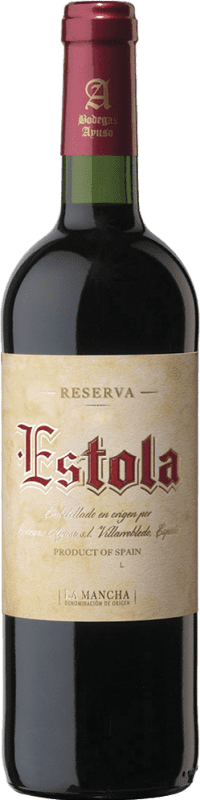 Envío gratis | Vino Tinto Ayuso Estola Reserva D.O. La Mancha Castilla la Mancha y Madrid España 75 cl
