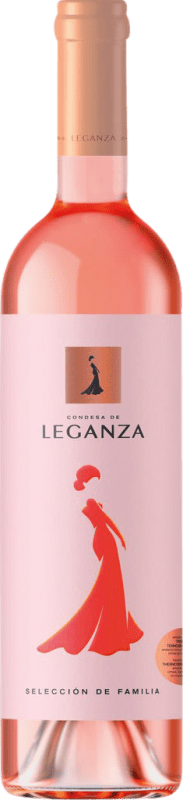 免费送货 | 玫瑰酒 Condesa de Leganza Rosé Selección Familia 年轻的 I.G.P. Vino de la Tierra de Castilla Castilla la Mancha y Madrid 西班牙 Grenache 75 cl