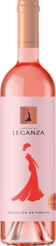 Free Shipping | Rosé wine Condesa de Leganza Rosé Selección Familia Young I.G.P. Vino de la Tierra de Castilla Castilla la Mancha y Madrid Spain Grenache 75 cl
