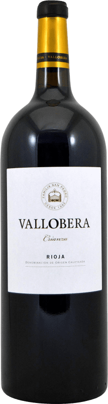 19,95 € | Red wine Vallobera Aged D.O.Ca. Rioja The Rioja Spain Tempranillo Magnum Bottle 1,5 L