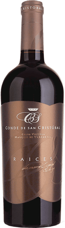 Envoi gratuit | Vin rouge Conde de San Cristóbal Raices D.O. Ribera del Duero Castille et Leon Espagne Tempranillo, Merlot, Cabernet Sauvignon 75 cl