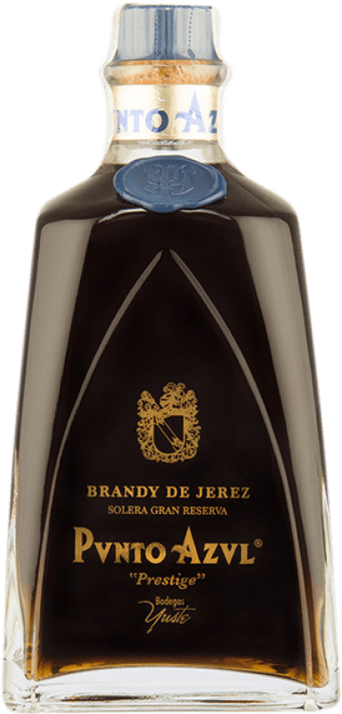 Envio grátis | Brandy Conhaque Yuste Punto Azul Prestige Grande Reserva Espanha 70 cl