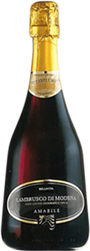 5,95 € Free Shipping | Red sparkling Caldirola Bellavita D.O.C. Lambrusco di Sorbara Italy Lambrusco Bottle 75 cl