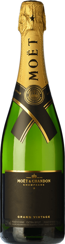 106,95 € Бесплатная доставка | Белое игристое Moët & Chandon Grand Vintage A.O.C. Champagne